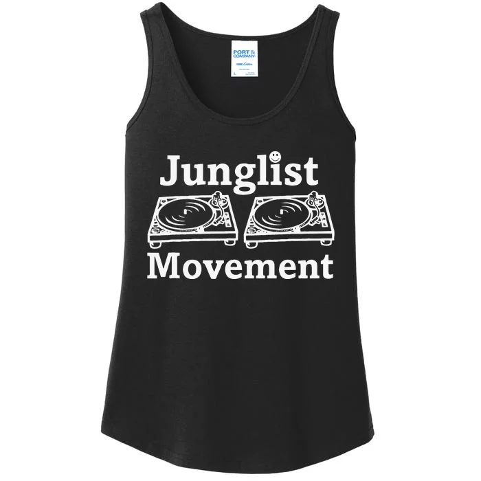 Junglist Movement Jungle Drum And Bass Music Design Ladies Essential Tank