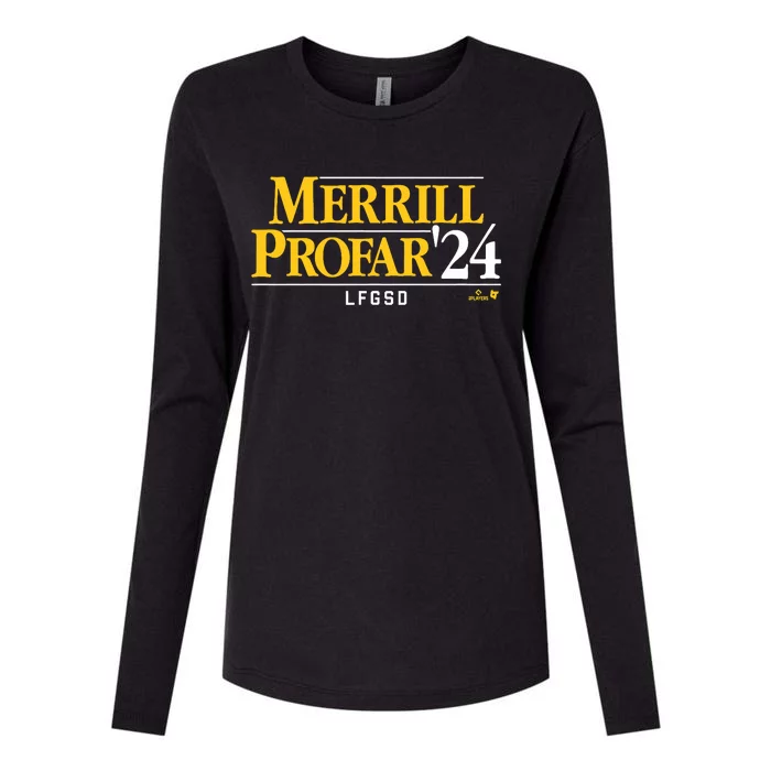 Jackson Merrill Jurickson Profar 24 San Diego Baseball Womens Cotton Relaxed Long Sleeve T-Shirt