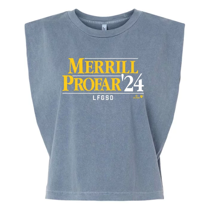 Jackson Merrill Jurickson Profar 24 San Diego Baseball Garment-Dyed Women's Muscle Tee