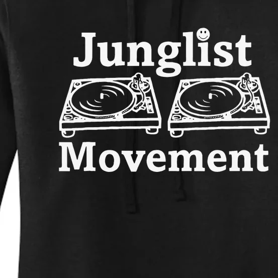 Junglist Movement Jungle Drum And Bass Music Design Women's Pullover Hoodie