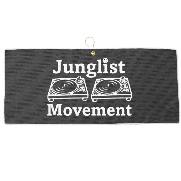 Junglist Movement Jungle Drum And Bass Music Design Large Microfiber Waffle Golf Towel