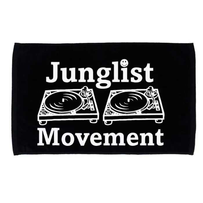 Junglist Movement Jungle Drum And Bass Music Design Microfiber Hand Towel