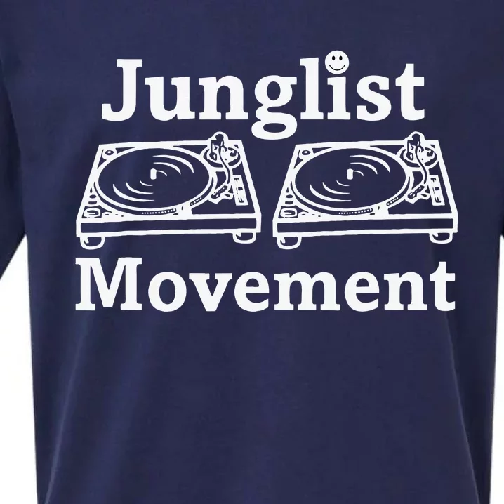 Junglist Movement Jungle Drum And Bass Music Design Sueded Cloud Jersey T-Shirt