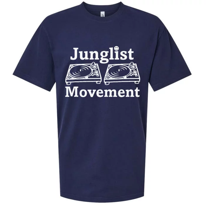 Junglist Movement Jungle Drum And Bass Music Design Sueded Cloud Jersey T-Shirt