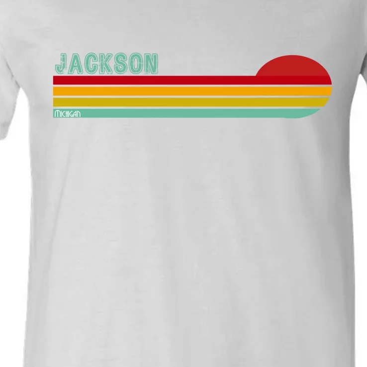 Jackson Michigan V-Neck T-Shirt