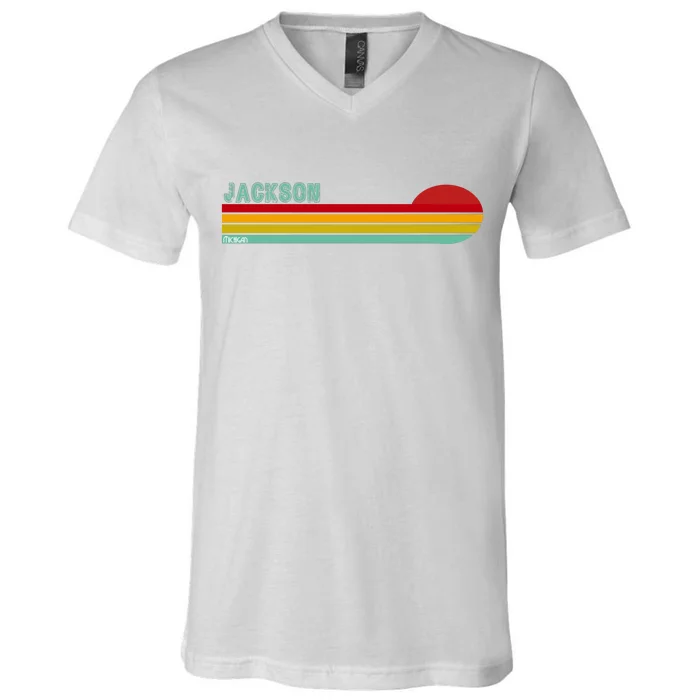 Jackson Michigan V-Neck T-Shirt