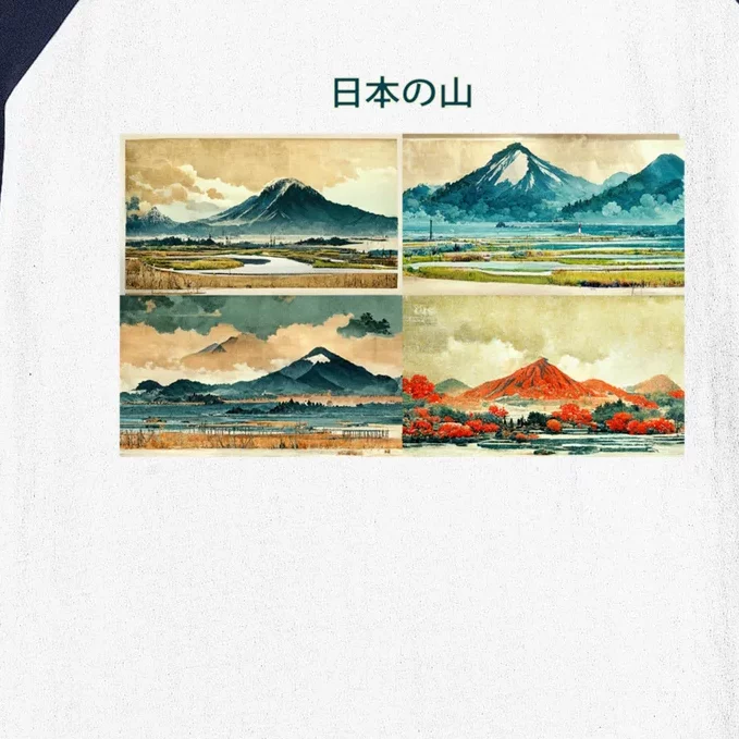 Japanese Mountain Baseball Sleeve Shirt