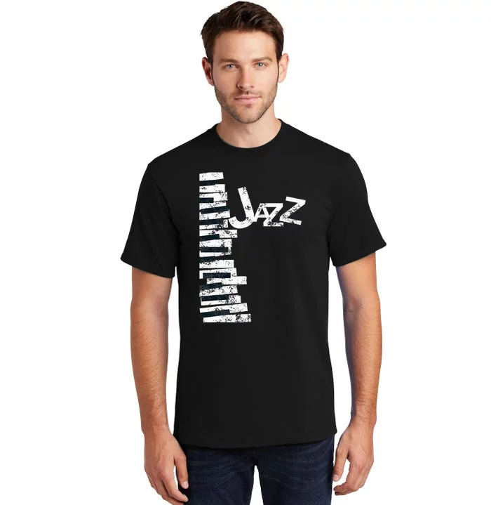 Jazz Music Lover Vintage Piano Jazz Tall T-Shirt