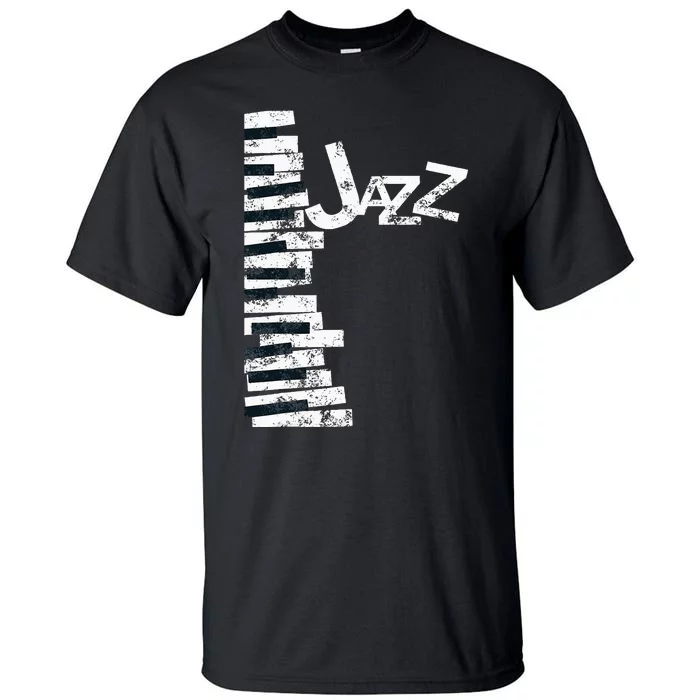 Jazz Music Lover Vintage Piano Jazz Tall T-Shirt