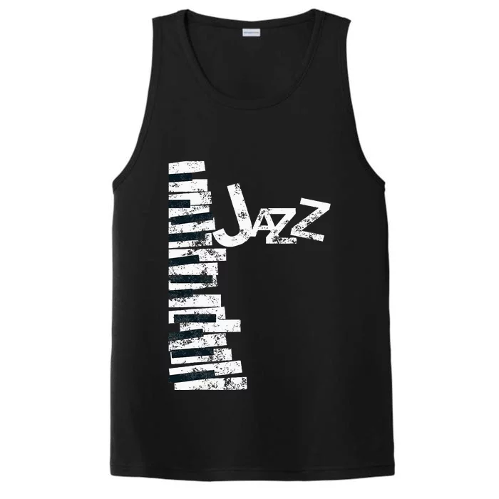 Jazz Music Lover Vintage Piano Jazz Performance Tank