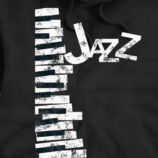 Jazz Music Lover Vintage Piano Jazz Tie Dye Hoodie