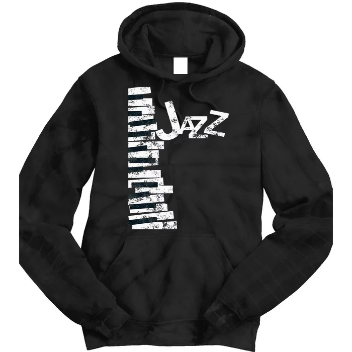 Jazz Music Lover Vintage Piano Jazz Tie Dye Hoodie