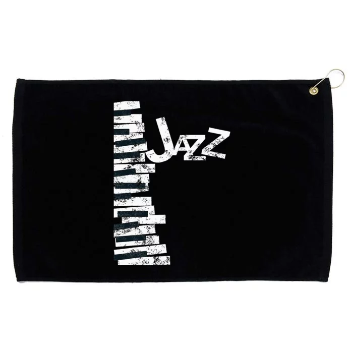 Jazz Music Lover Vintage Piano Jazz Grommeted Golf Towel