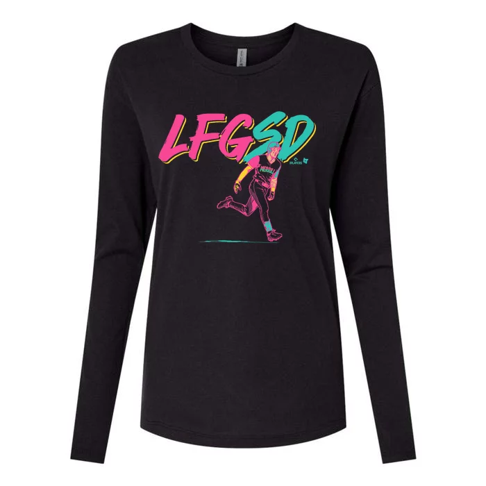 Jackson Merrill Lfgsd San Diego Baseball Womens Cotton Relaxed Long Sleeve T-Shirt