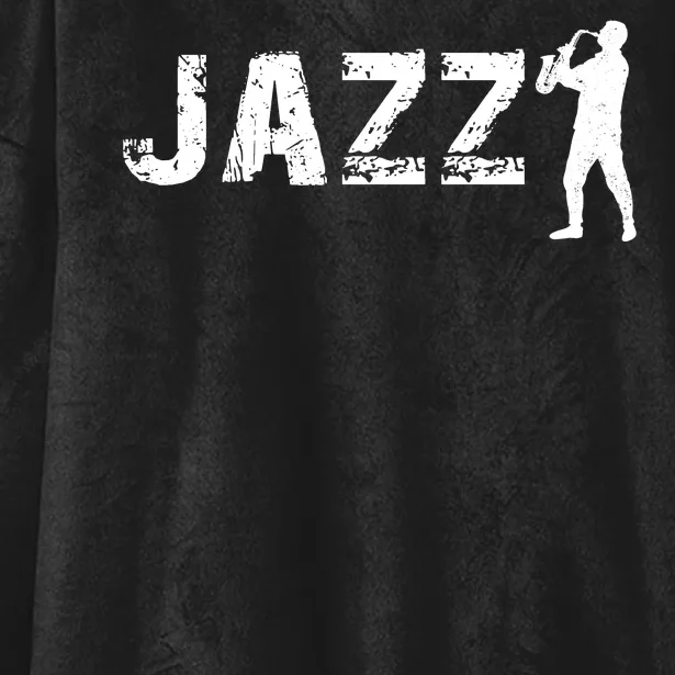 Jazz Musican Logo Hooded Wearable Blanket