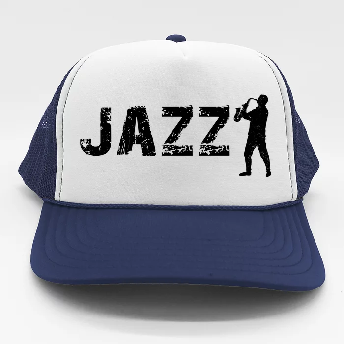 Jazz Musican Logo Trucker Hat