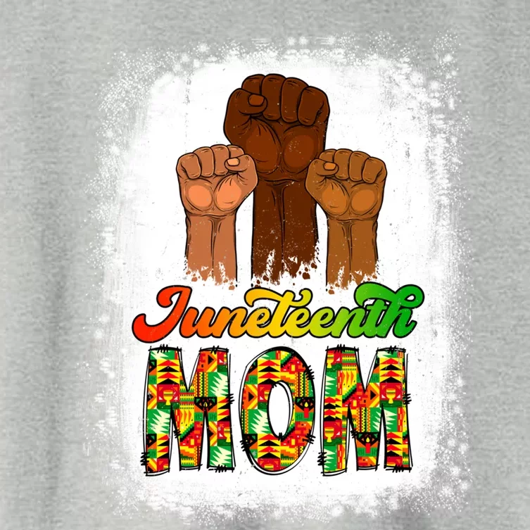 Juneteenth Mom Mother's Day Celebrating 1865 Black History Gift Women's Crop Top Tee