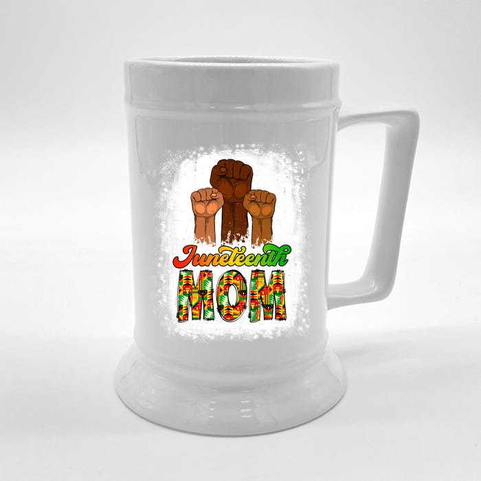 Juneteenth Mom Mother's Day Celebrating 1865 Black History Gift Front & Back Beer Stein