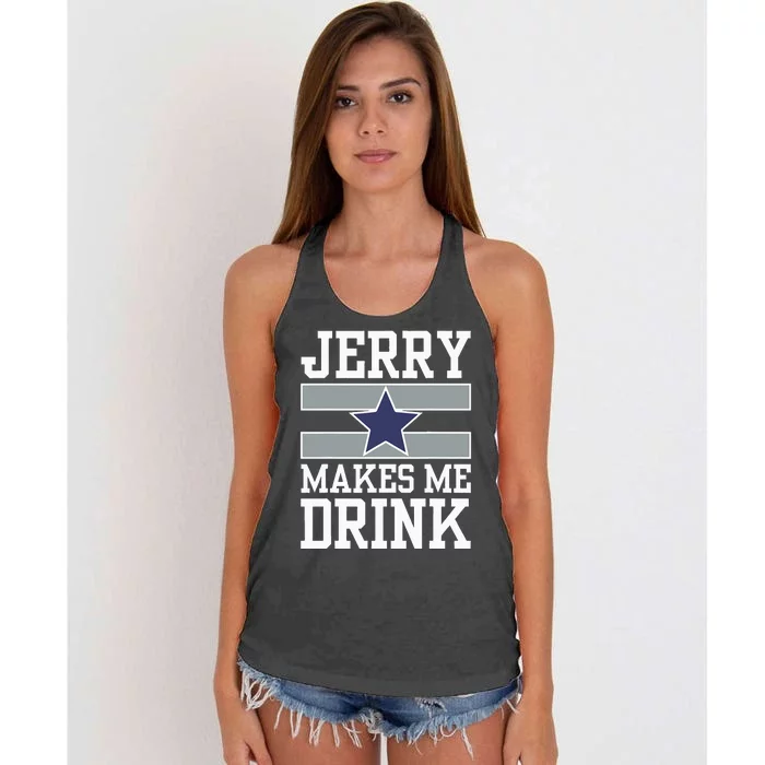 Jerry Makes Me Drink Women's Knotted Racerback Tank