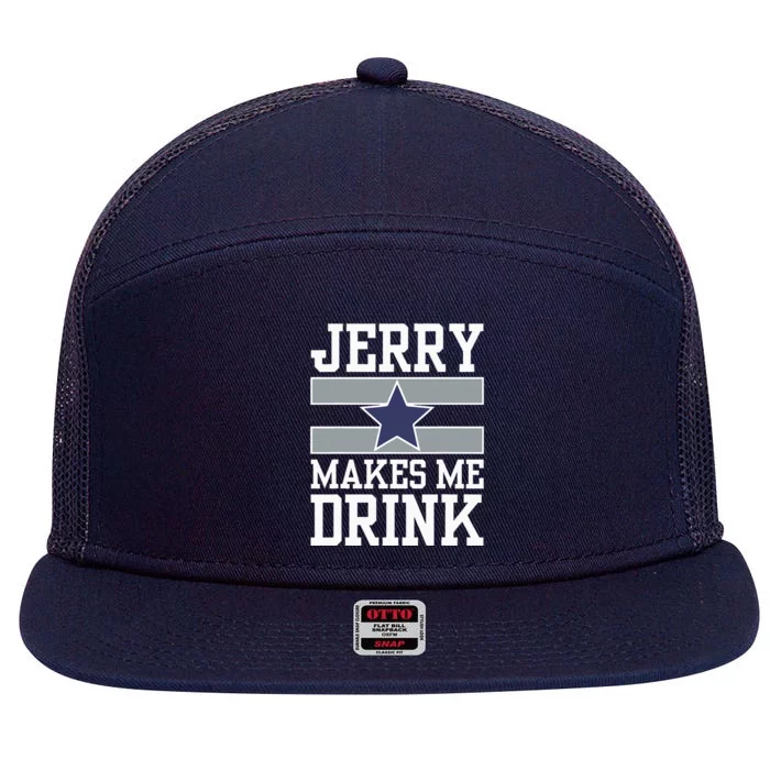 Jerry Makes Me Drink 7 Panel Mesh Trucker Snapback Hat