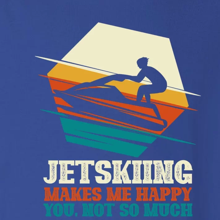 Jetskiing Makes Me Happy Jet Skiing Jetski Lovers Funny Gift Toddler Long Sleeve Shirt