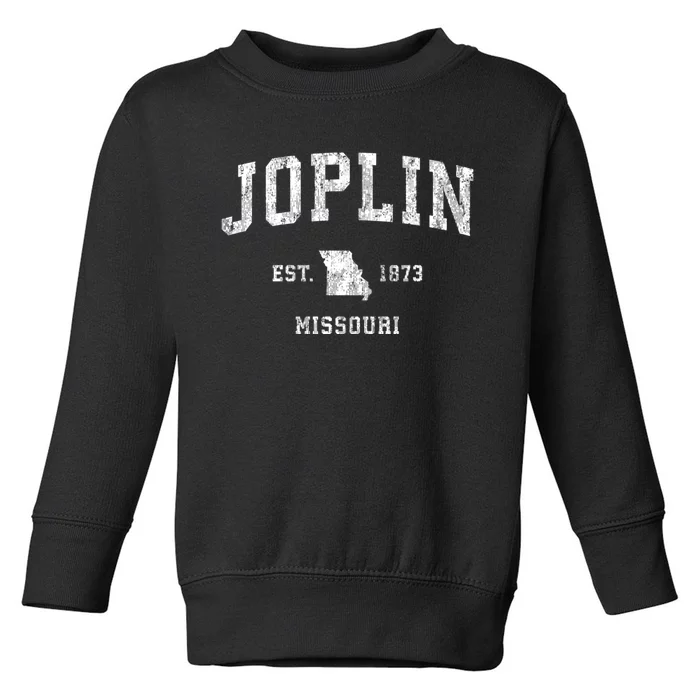 Joplin Missouri Mo Vintage Athletic Sports Toddler Sweatshirt