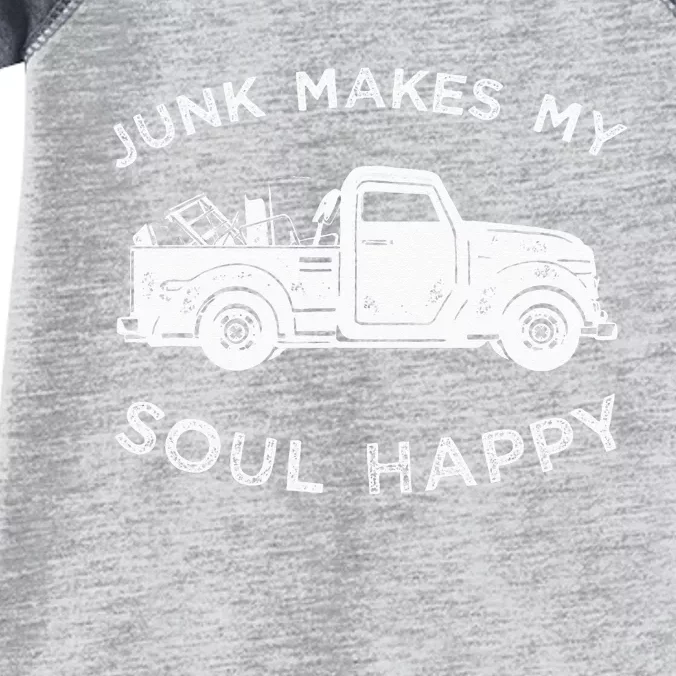 Junk Makes My Soul Happy For Junkin Trucker Infant Baby Jersey Bodysuit