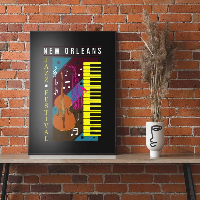 Jazz Music New Orleans Music Festival Musical Souvenir Poster