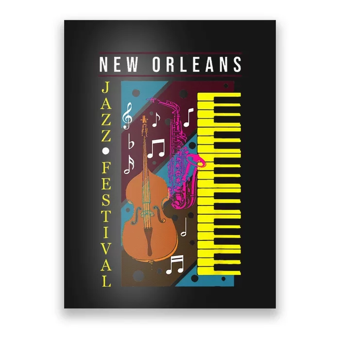 Jazz Music New Orleans Music Festival Musical Souvenir Poster