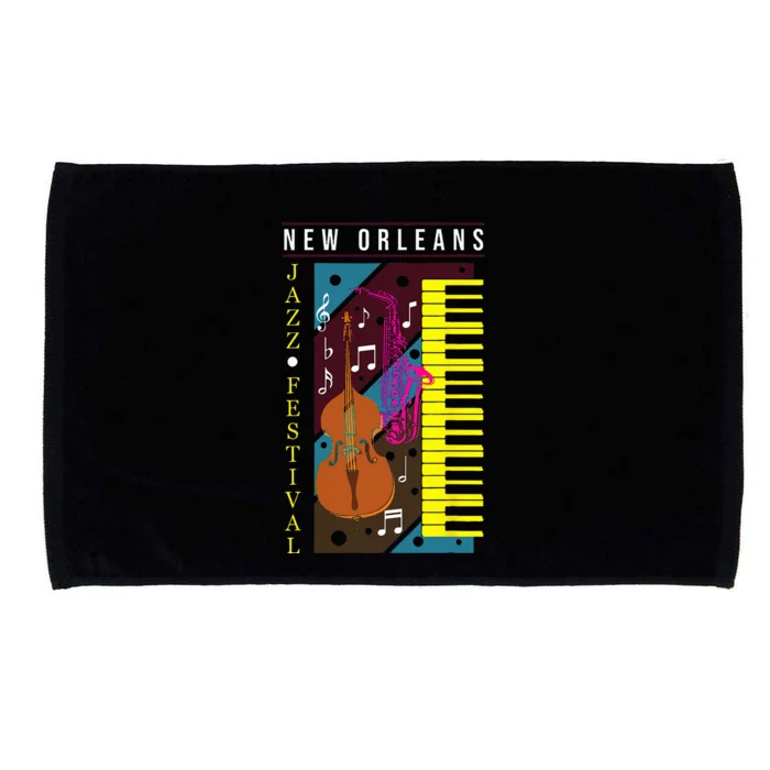 Jazz Music New Orleans Music Festival Musical Souvenir Microfiber Hand Towel