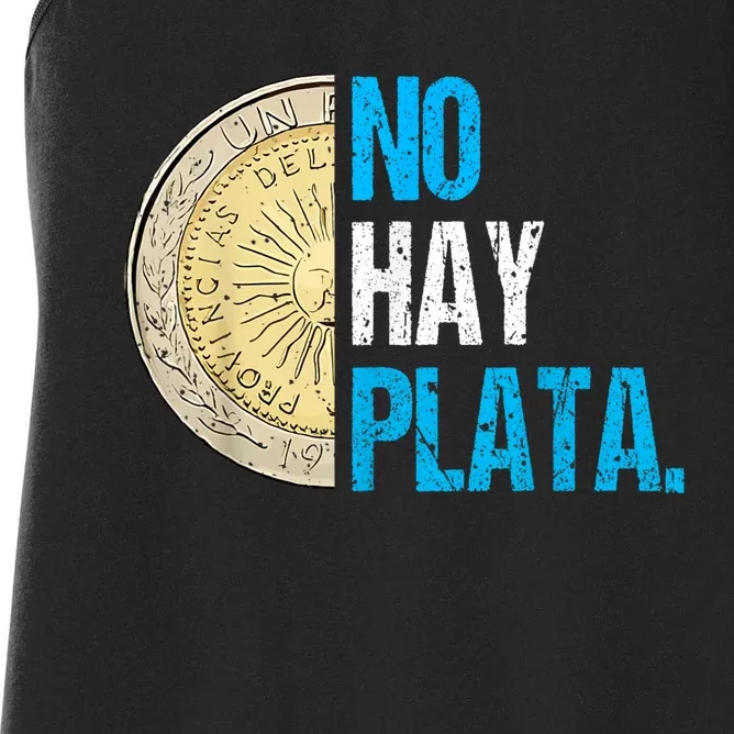 Javier Milei No Hay Plata Coherencia Por Favor Libertarismo Women's Racerback Tank