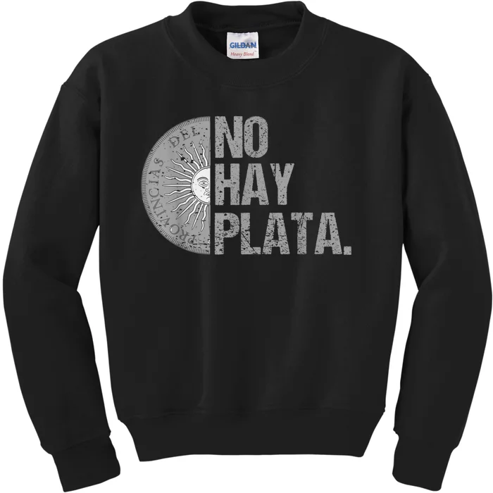 Javier Milei No Hay Plata Coherencia Por Favor Libertarismo Kids Sweatshirt