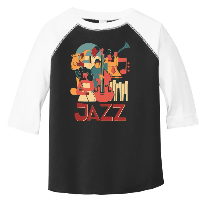 Jazz Musician Orchestra Play On Stage Smooth Jazz Toddler Fine Jersey T-Shirt