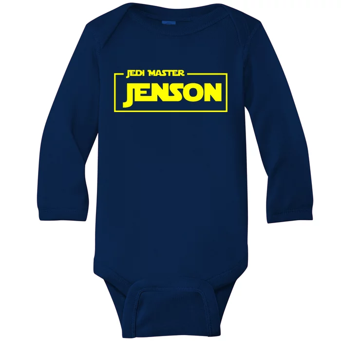 Jedi Master Personalised Name Baby Long Sleeve Bodysuit