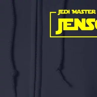 Jedi Master Personalised Name Full Zip Hoodie