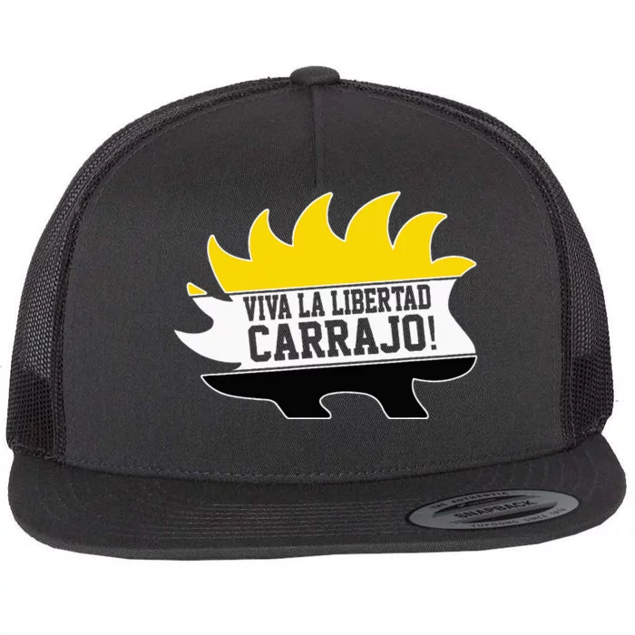 Javier Milei Presidente 2024 Libertarian Viva La Libertad Flat Bill Trucker Hat