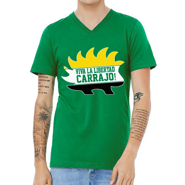 Javier Milei Presidente 2024 Libertarian Viva La Libertad V-Neck T-Shirt