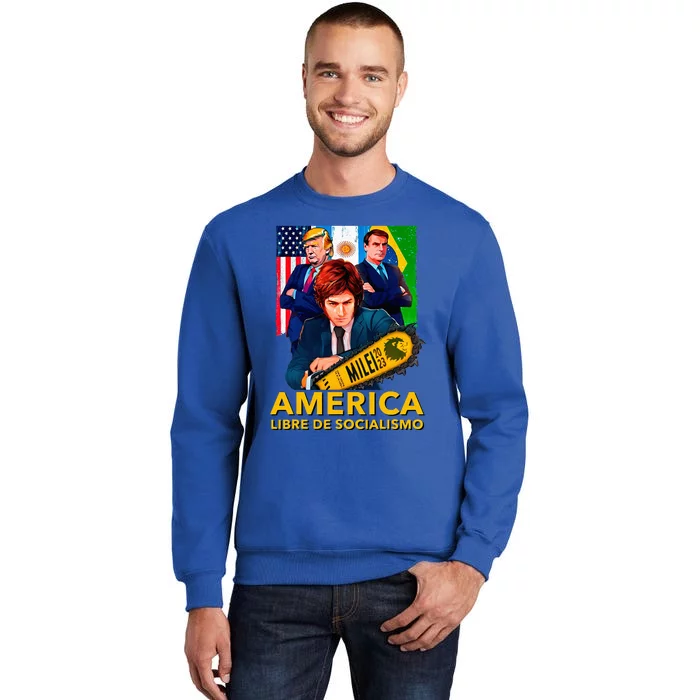 Javier Milei Presidente 2023 America Libre De Socialismo Tall Sweatshirt