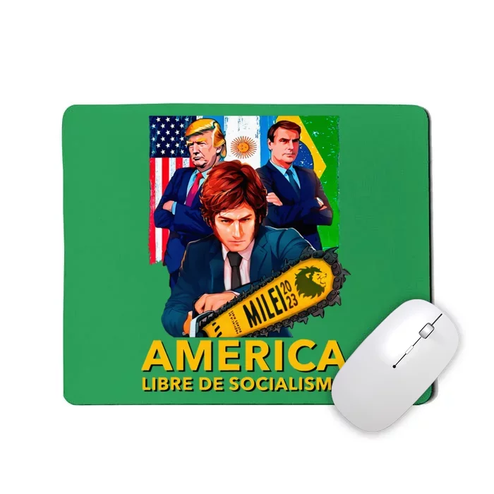 Javier Milei Presidente 2023 America Libre De Socialismo Mousepad