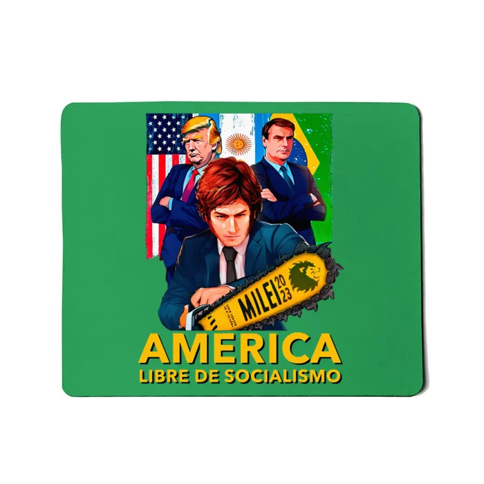 Javier Milei Presidente 2023 America Libre De Socialismo Mousepad