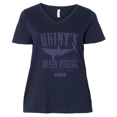 Jaws Movie Women's V-neck Plus Size T-shirts
