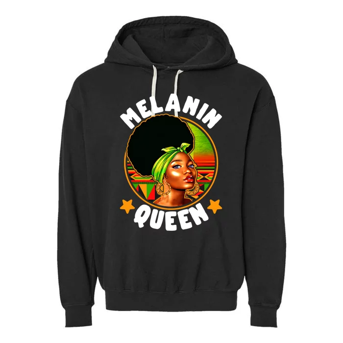 Juneteenth Melanin Queen Black History Month Mother's Day Meaningful Gift Garment-Dyed Fleece Hoodie