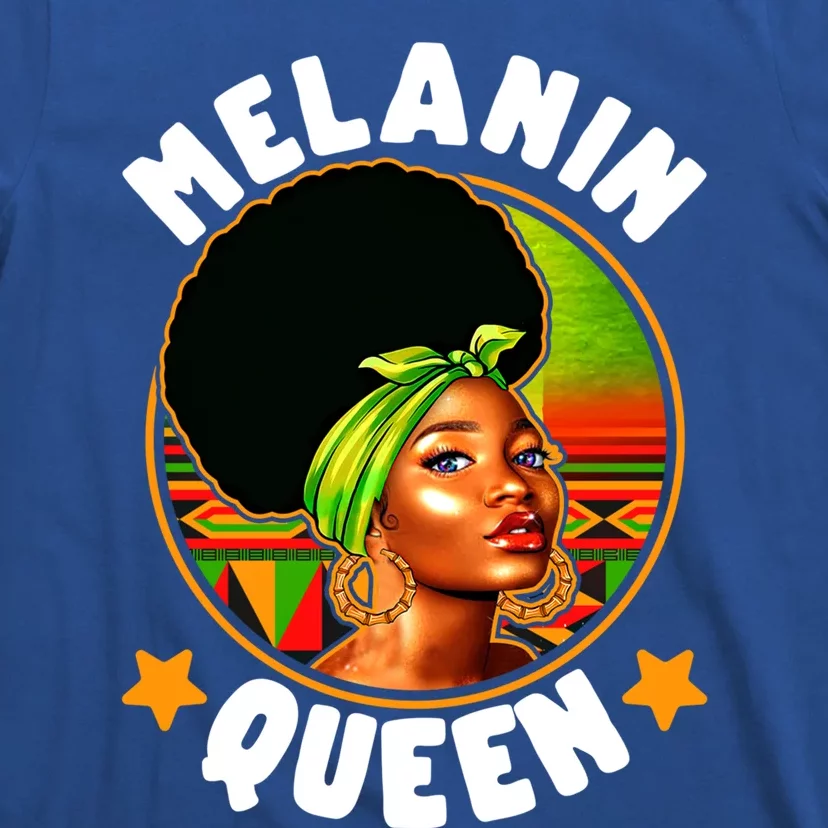 Juneteenth Melanin Queen Black History Month Mother's Day Meaningful Gift T-Shirt