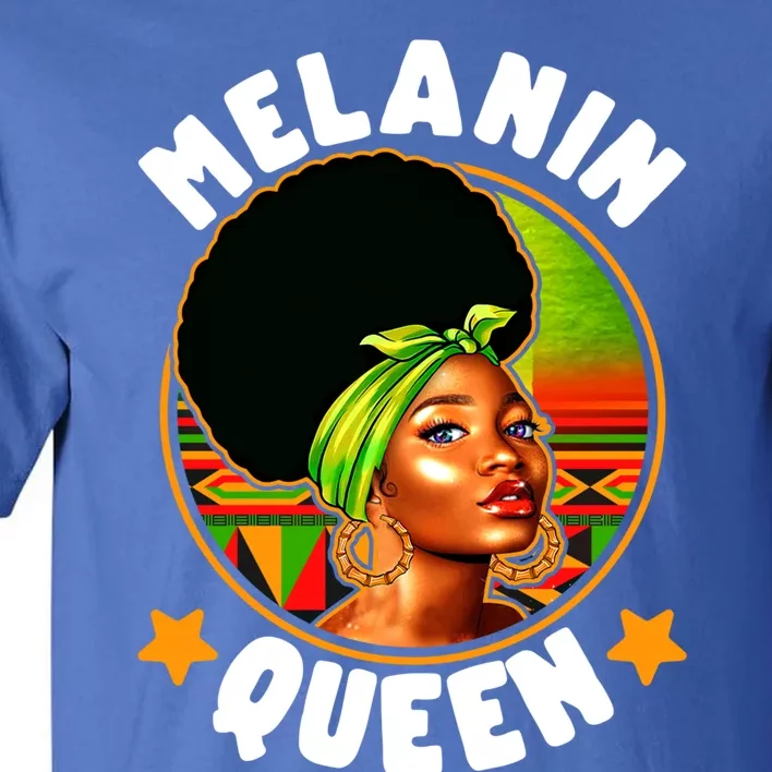 Juneteenth Melanin Queen Black History Month Mother's Day Meaningful Gift Tall T-Shirt