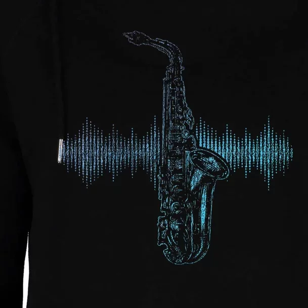 Jazz Music Saxophone Player Gift Saxophone Womens Funnel Neck Pullover Hood