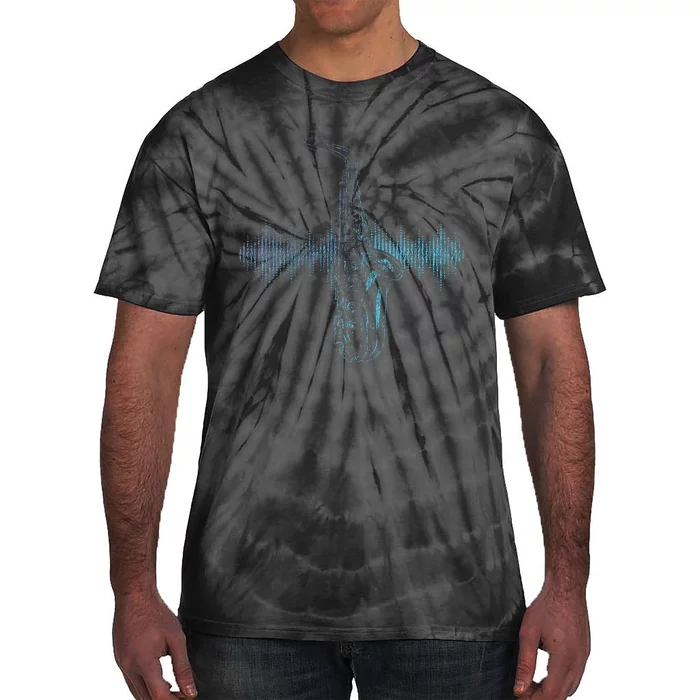 Jazz Music Saxophone Player Gift Saxophone Tie-Dye T-Shirt