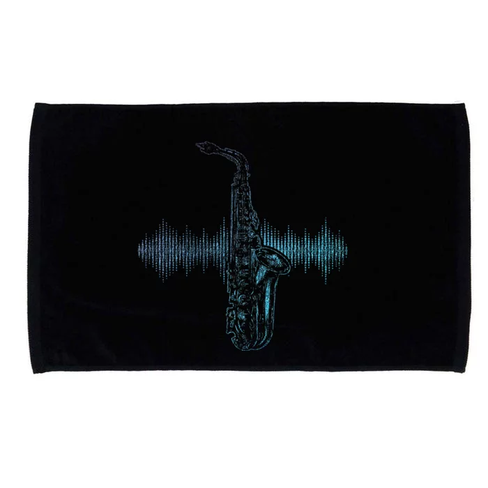 Jazz Music Saxophone Player Gift Saxophone Microfiber Hand Towel