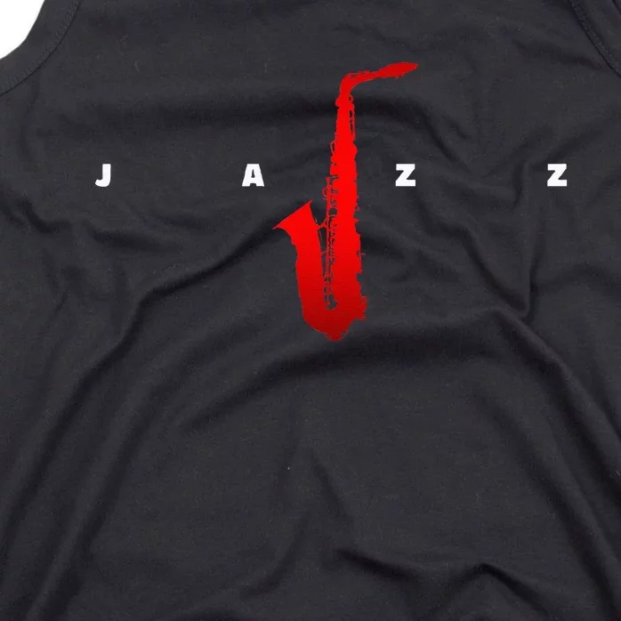 Jazz Music Saxophone Tank Top