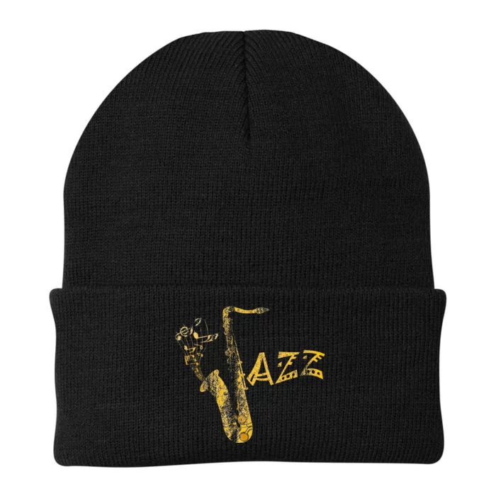 Jazz Musician Saxophonist Gift Saxophone Knit Cap Winter Beanie