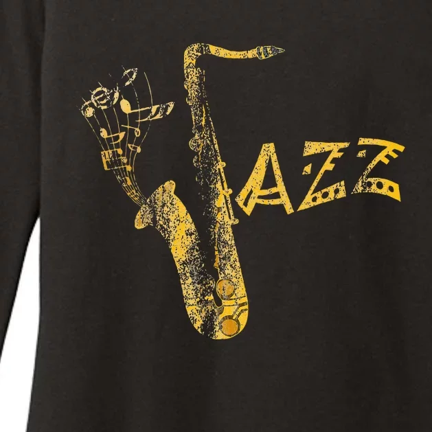 Jazz Musician Saxophonist Gift Saxophone Womens CVC Long Sleeve Shirt